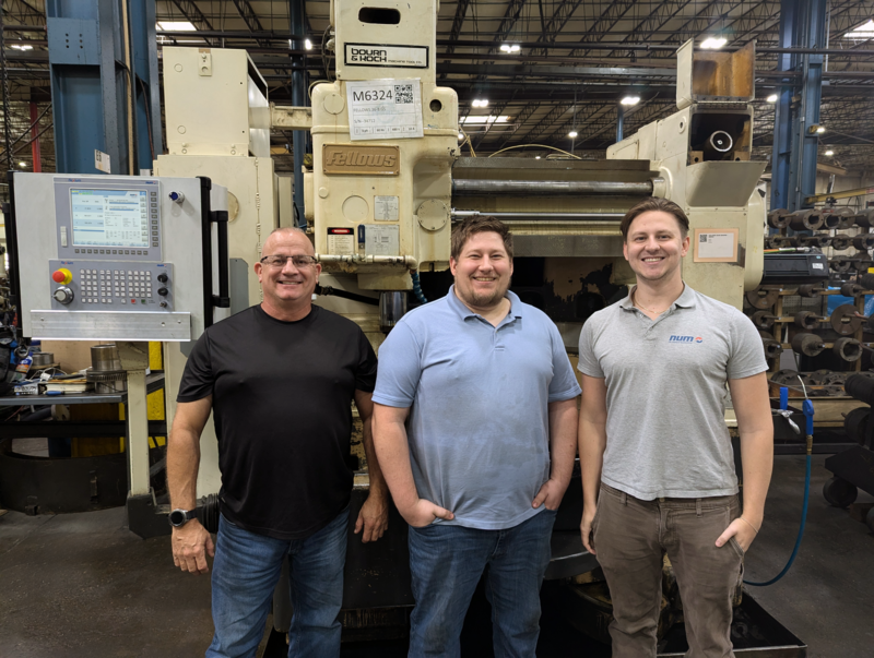 A project well done. From left to right: ITAMCO’s Kurt McMillen and Nate Johnson, NUM’s Scott Manhart