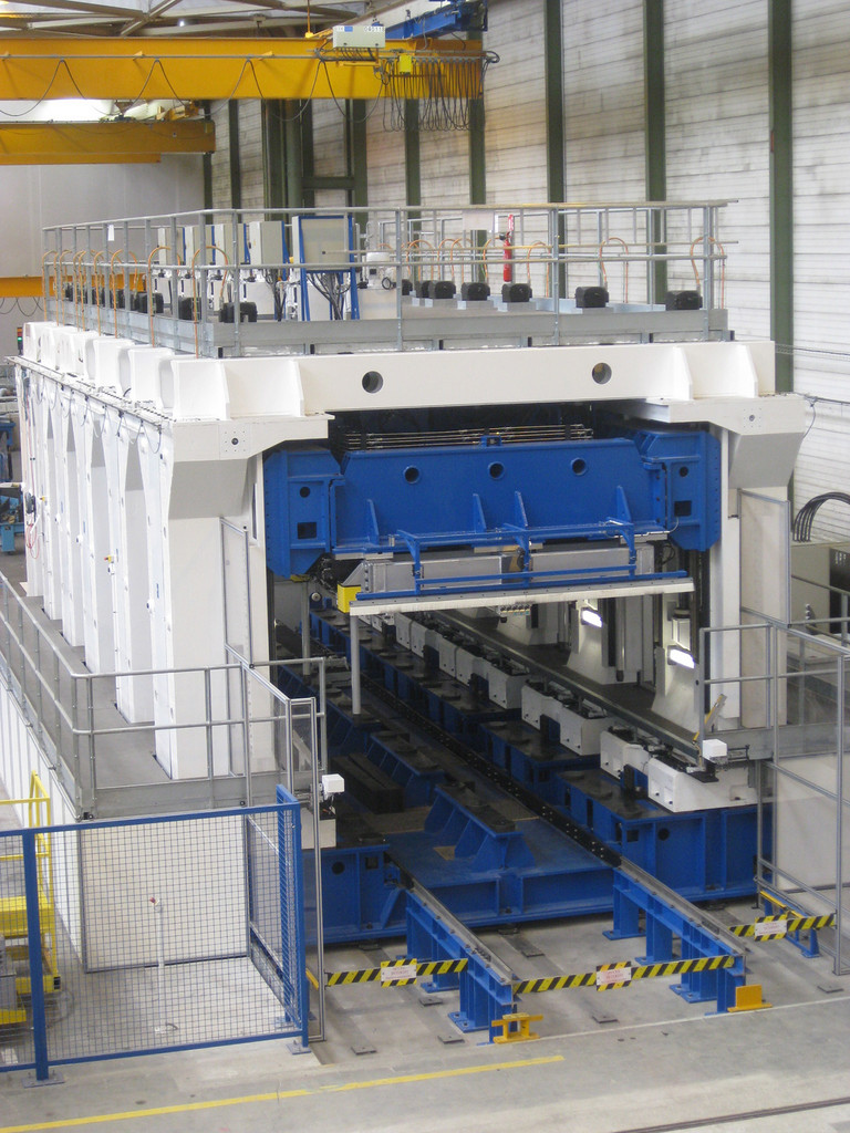 View of the conveyor side of the machine.