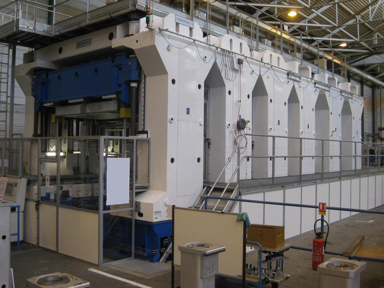 View of the operator side of the machine.