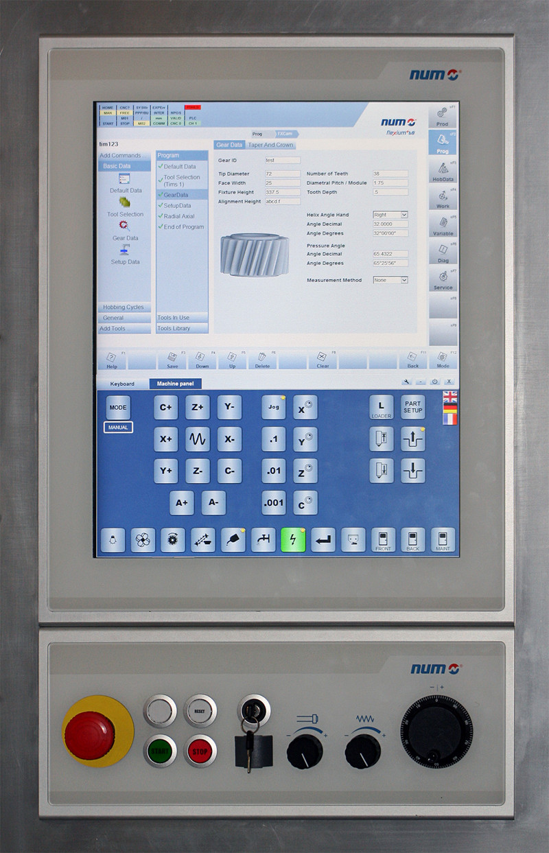 Pannello PC FS192i con HMI NUMgear e pannello MP05. Pannello PC FS192i con HMI NUMgear e pannello MP05.