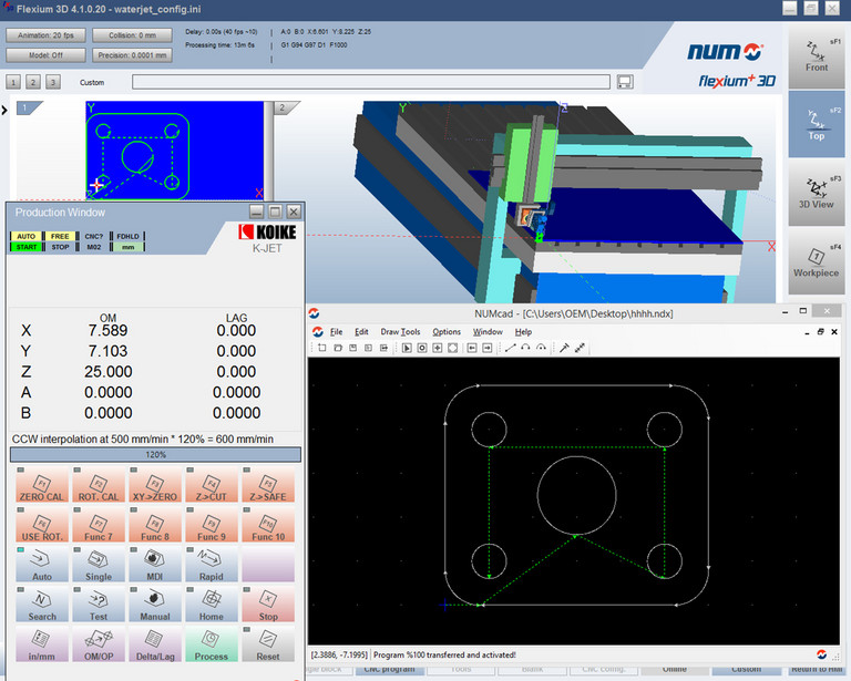 L’interface opérateur Flexium+ permet une utilisation intuitive.