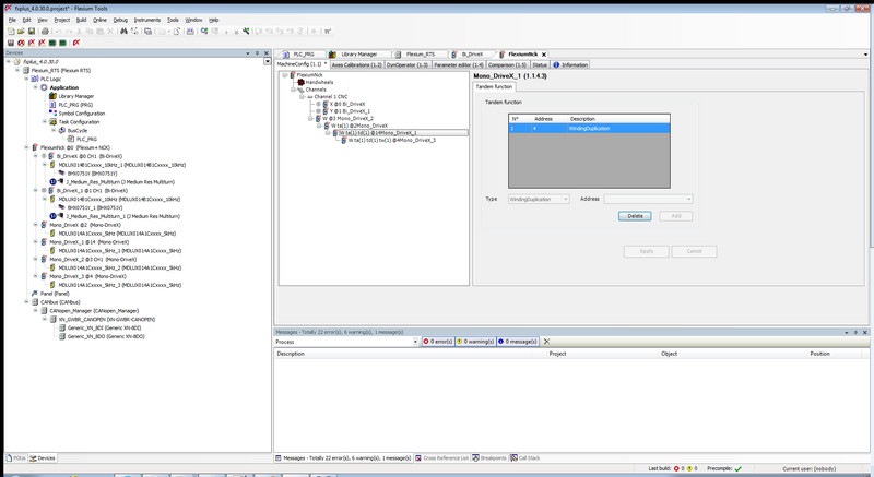Parametrizzazione di Flexium NCK (CNC) - Advanced Editor Tandem