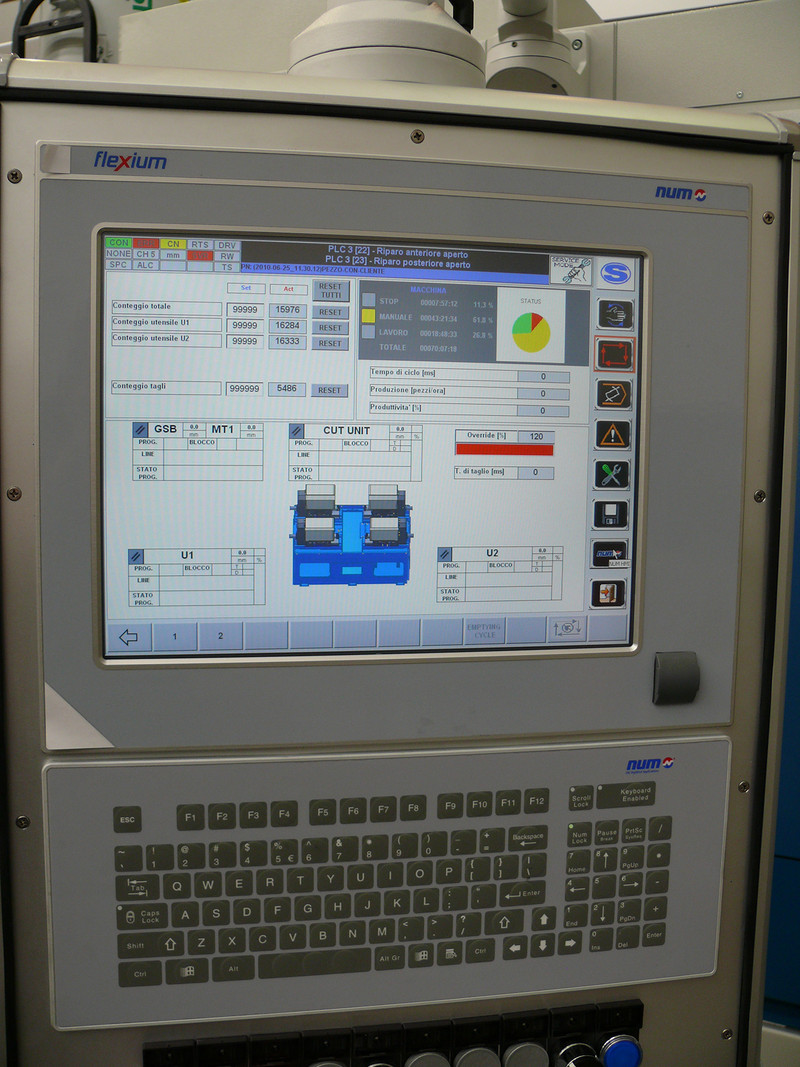 Control panel with fully customized HMI. Control panel with fully customized HMI.