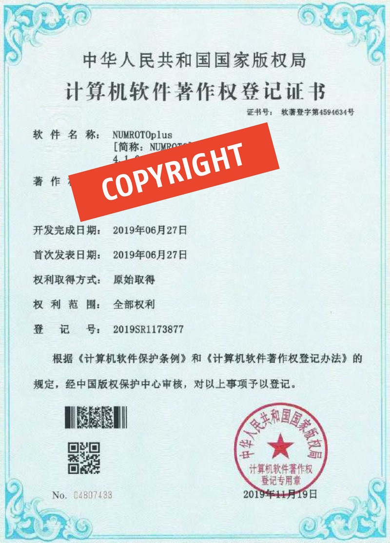 NUMROTO Copyright