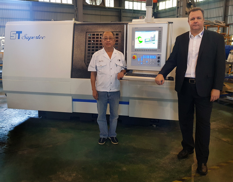 Supertec’s latest Type Plange CNC cylindrical grinding machine is based on NUM’s Flexium+ CNC platform