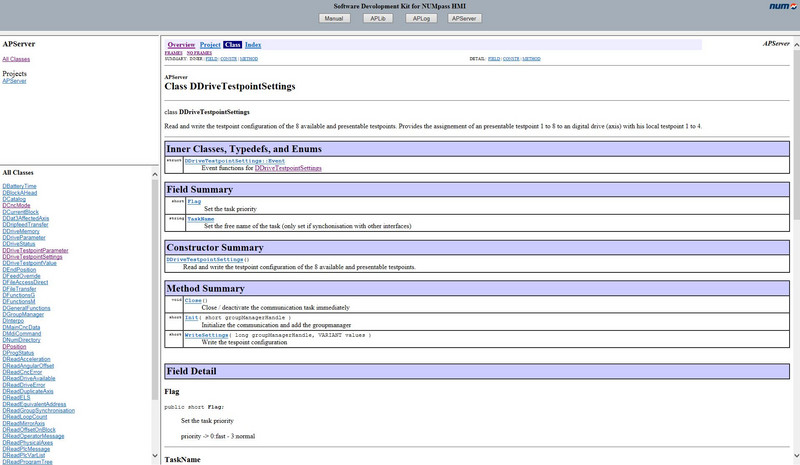 SDK per NUMpass HMI - Drive Test Point